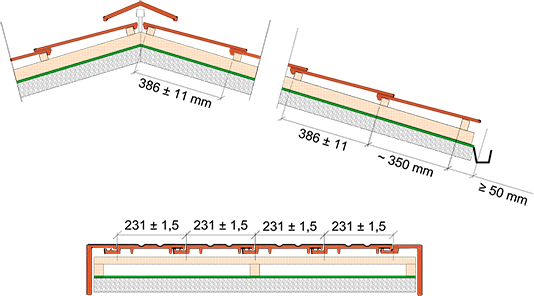 TPM   Шаг обрешетки Mazarron Marselias