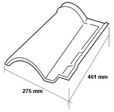 Teja Mixta 11   Croquis medidas